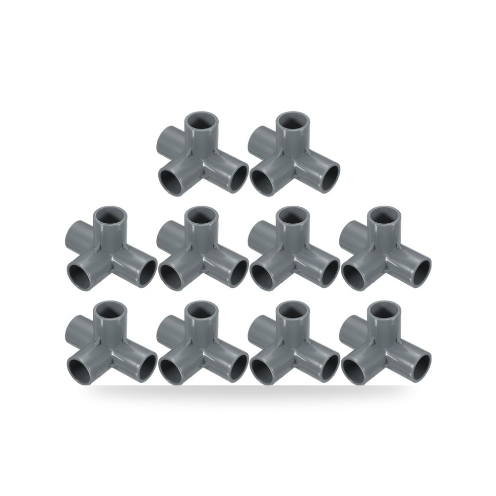 تركيبات القناة رمادي طقم 10 قطع 4 Way موديل 4-Way