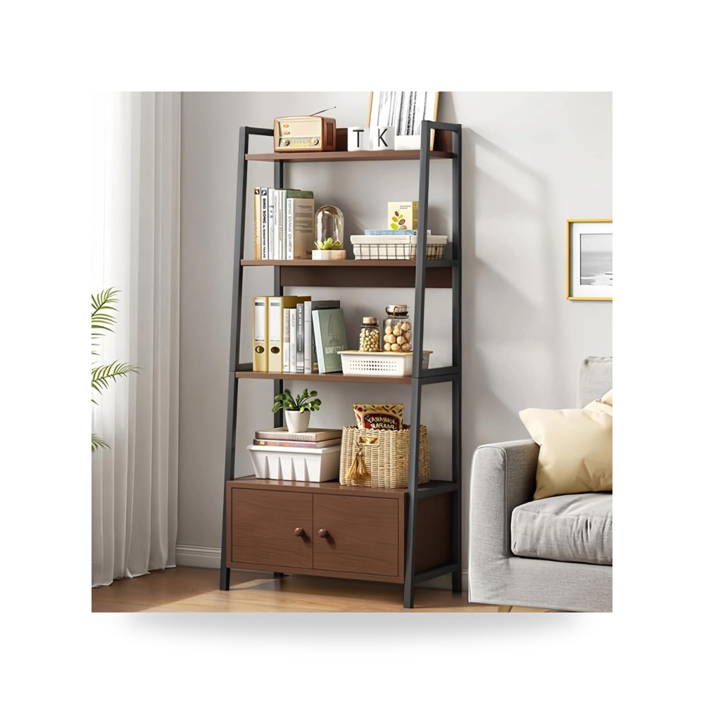 أرفف جدارية عائمة ديكورية متعددة الطبقات من خشب الجوز الريفي ماركة Walnut Living