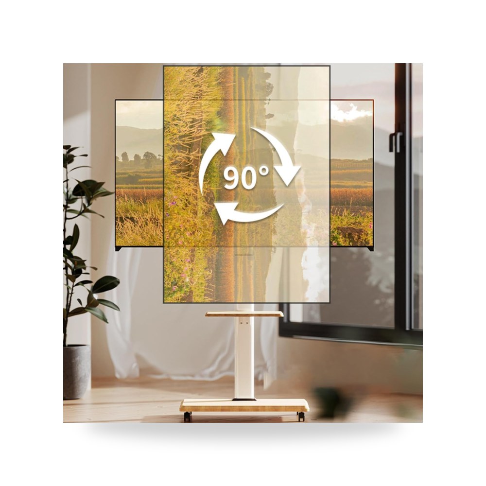 حامل تلفزيون محمول لتلفزيونات LCD شاشة ال اي دي مقاس 32-70