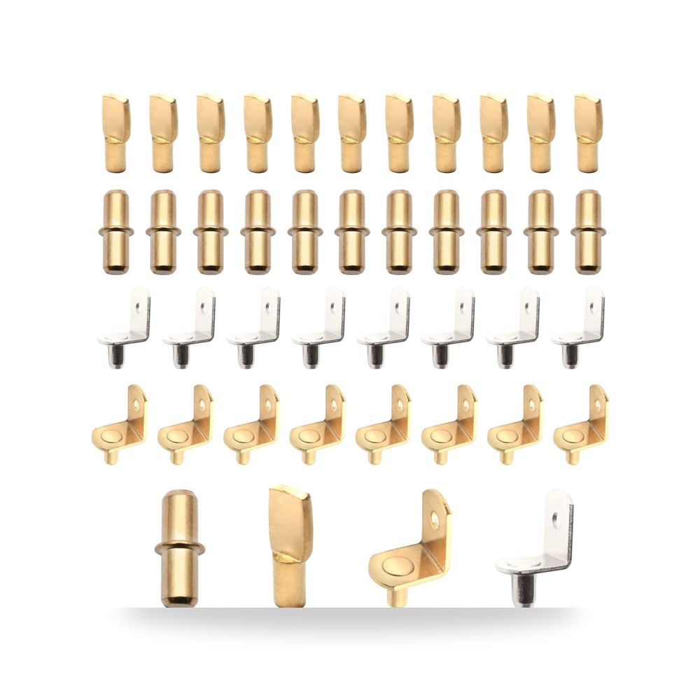 Shelf Support Pegs, 100 Packs Shelf Pins, 5 Mm Shelf Support Pegs Cupboard Studs Bracket