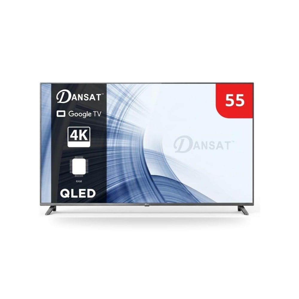 دانسات تلفزيون ذكي 55 بوصة، شاشة QLED 4K، نظام تشغيل ويب او