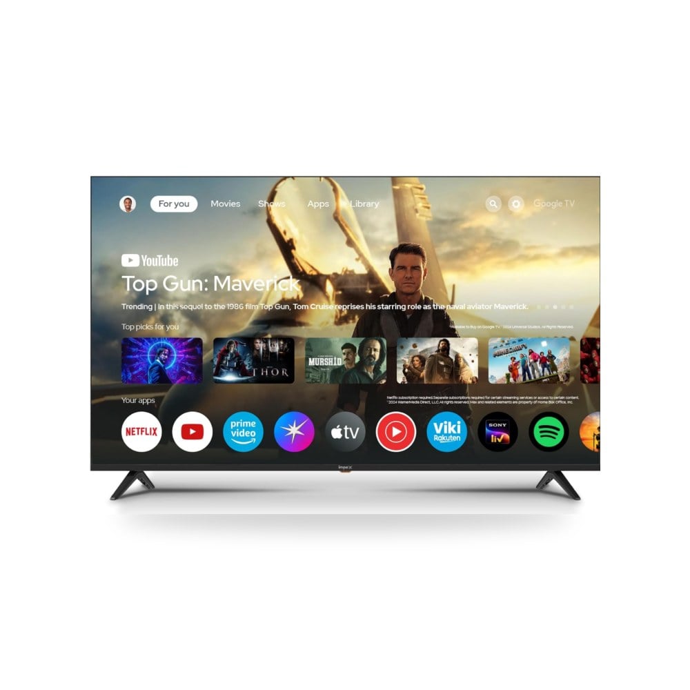 شاشة تلفزيون جوجل QLED 50 بوصة Evoq50QLC بدقة 4K الترا HD امبيكس