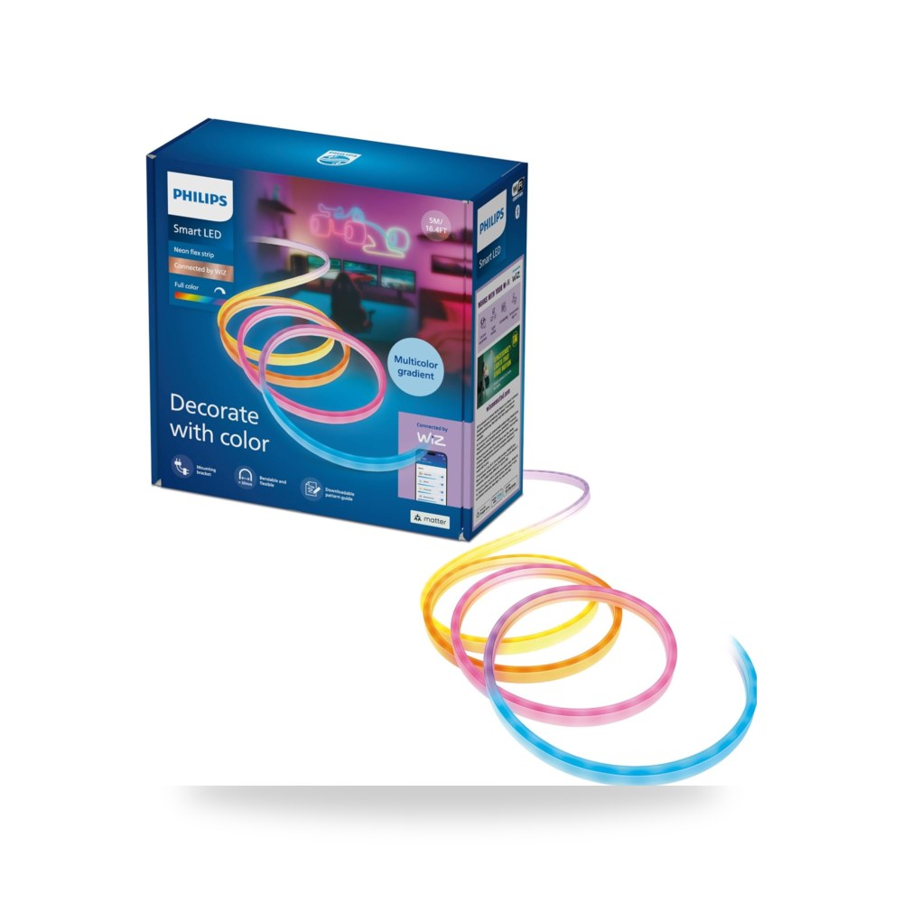 فيليبس شرائط LED نيون فليكس من سمارت لايتنج، اضاءة محيطة، 5