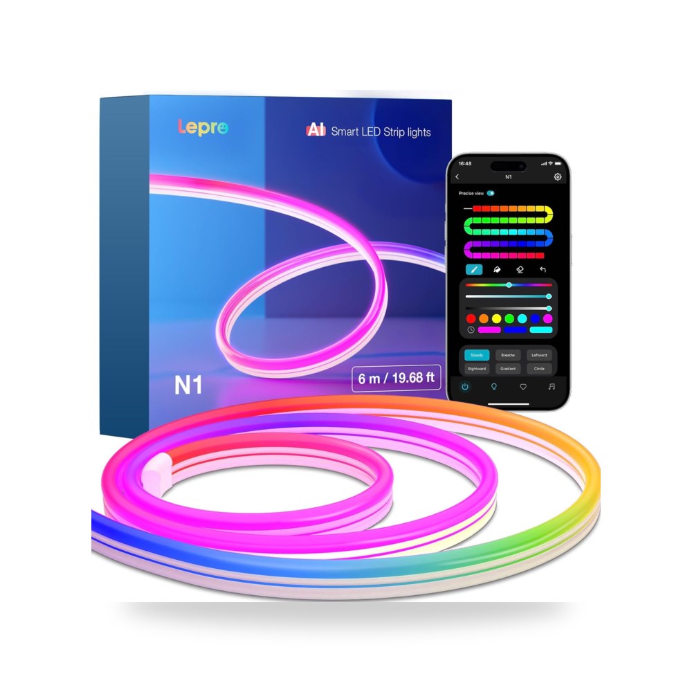 ليبرو حبل اضاءة LED ذكي ان 1 ايه اي لزينة الكريسماس، اضاءة