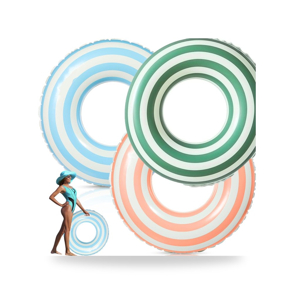 انبوب حمام السباحة مع مقابض بتصميم ريترو برتقالي (3 قطعة)