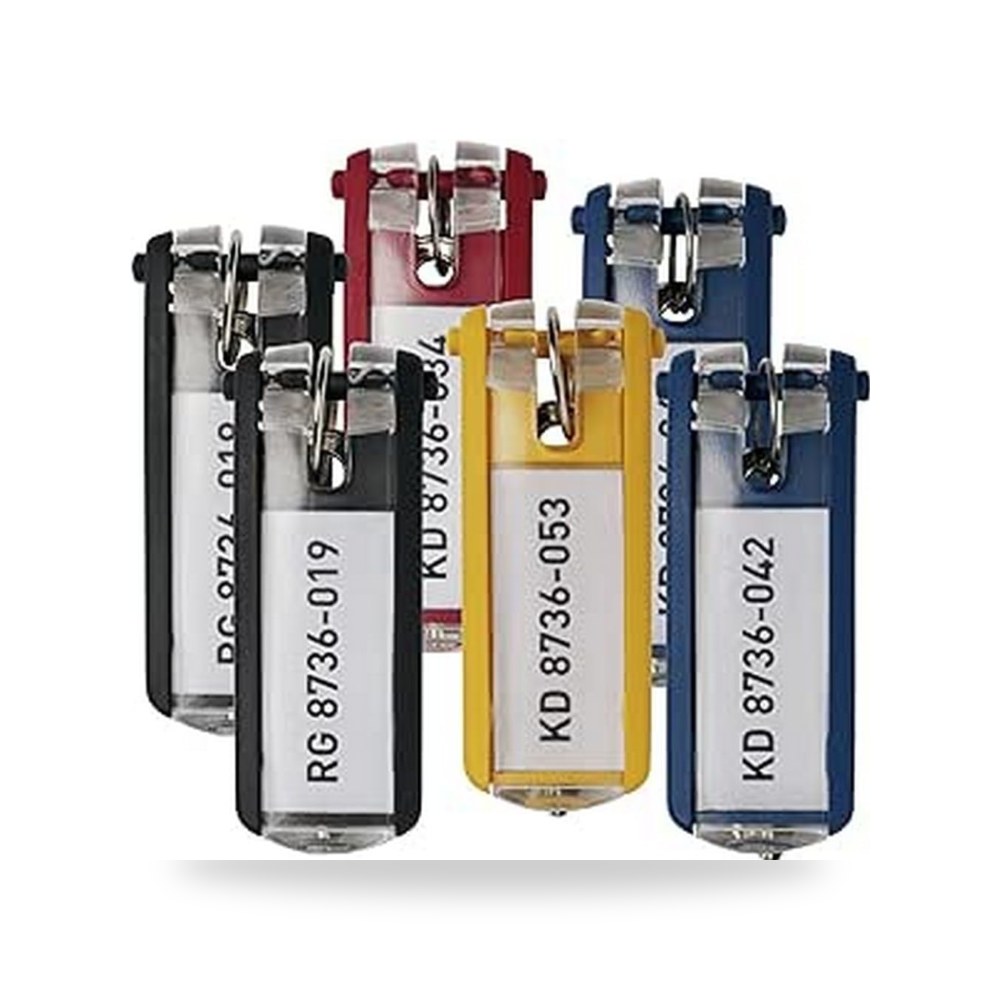 Durable Schlüsselanhänger Key Clip, 6 Stück - للأقفال والخزائن