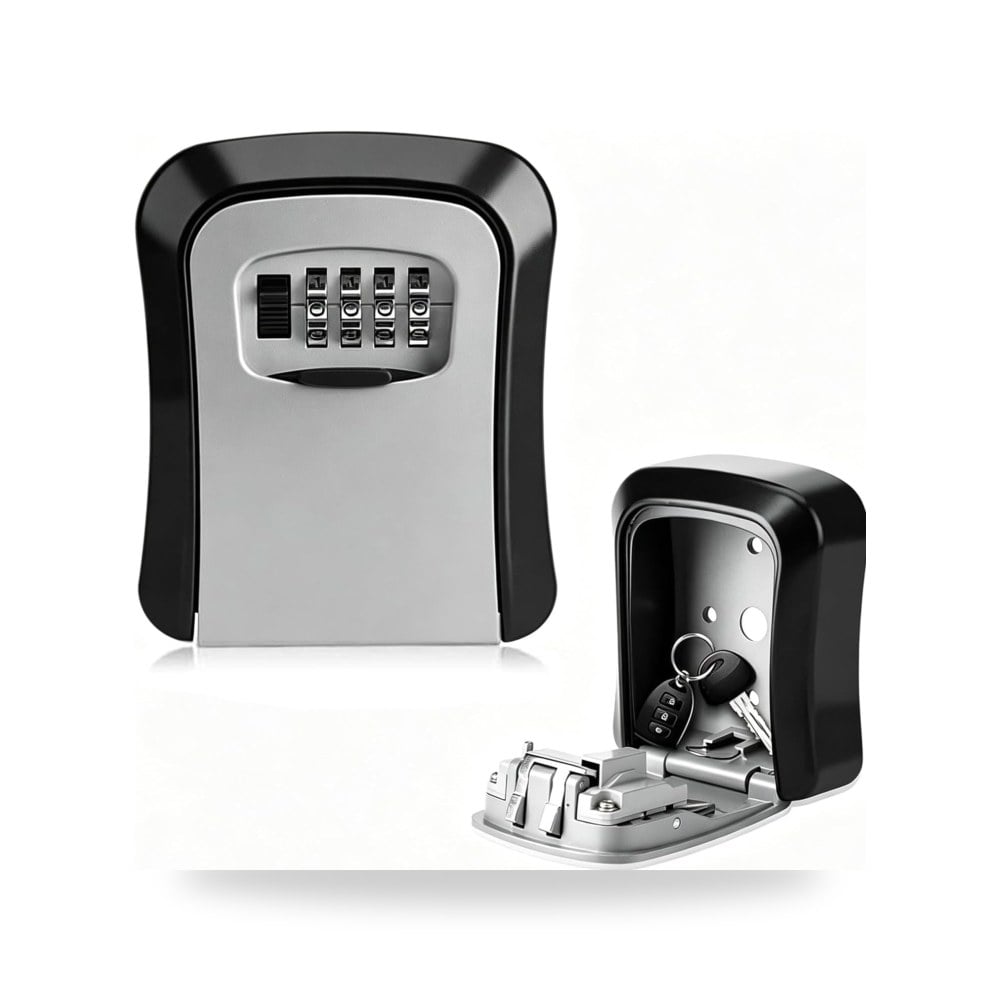 trabag Key Safe with Combination Code, Key Safe, Outdoor Key Box with Code for Outdoors