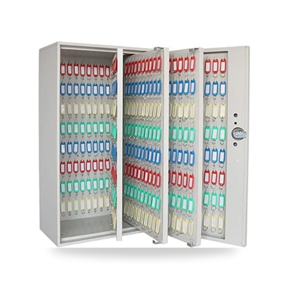 Lar Wall-Mounted Key Box Secure Metal Key nizer with Labels Ideal for Home Office