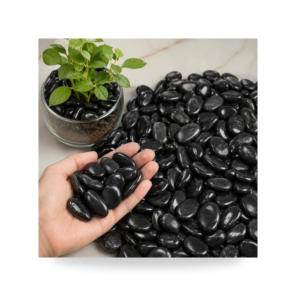 فازة ديكورية أسود معتمد