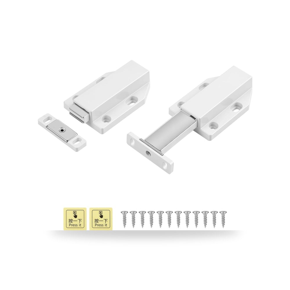 OFFCUP Push Latch, Push to Open Cabinet Hardware Magnetic Touch Latches | Press Out Latch
