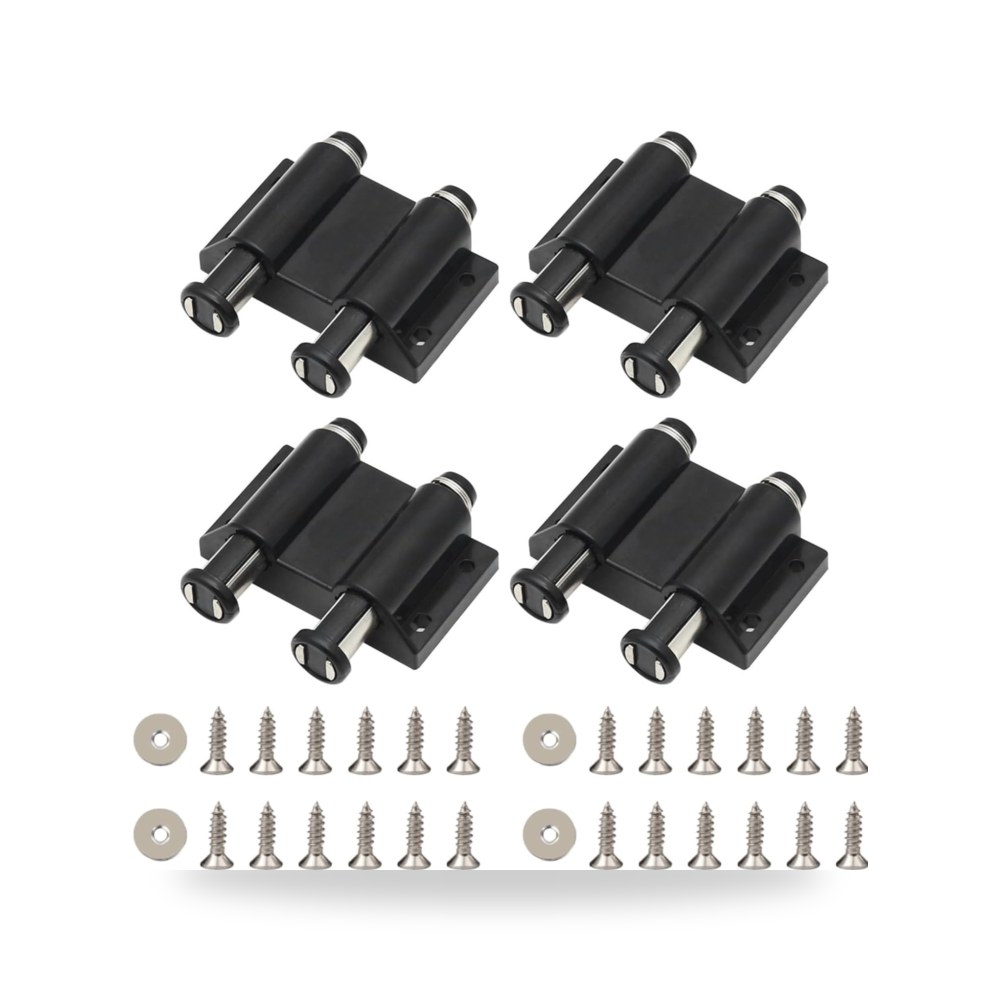 Push to Open Door Catch, 4PCS Magnetic Touch Latches, Pressure Touch Release Catches for