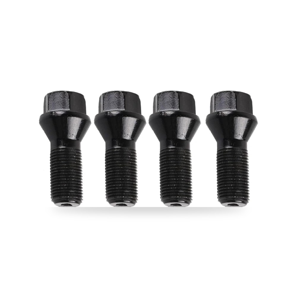 طقم مسامير وصواميل تثبيت جنوط وعجلات السيارات 4 Pcs