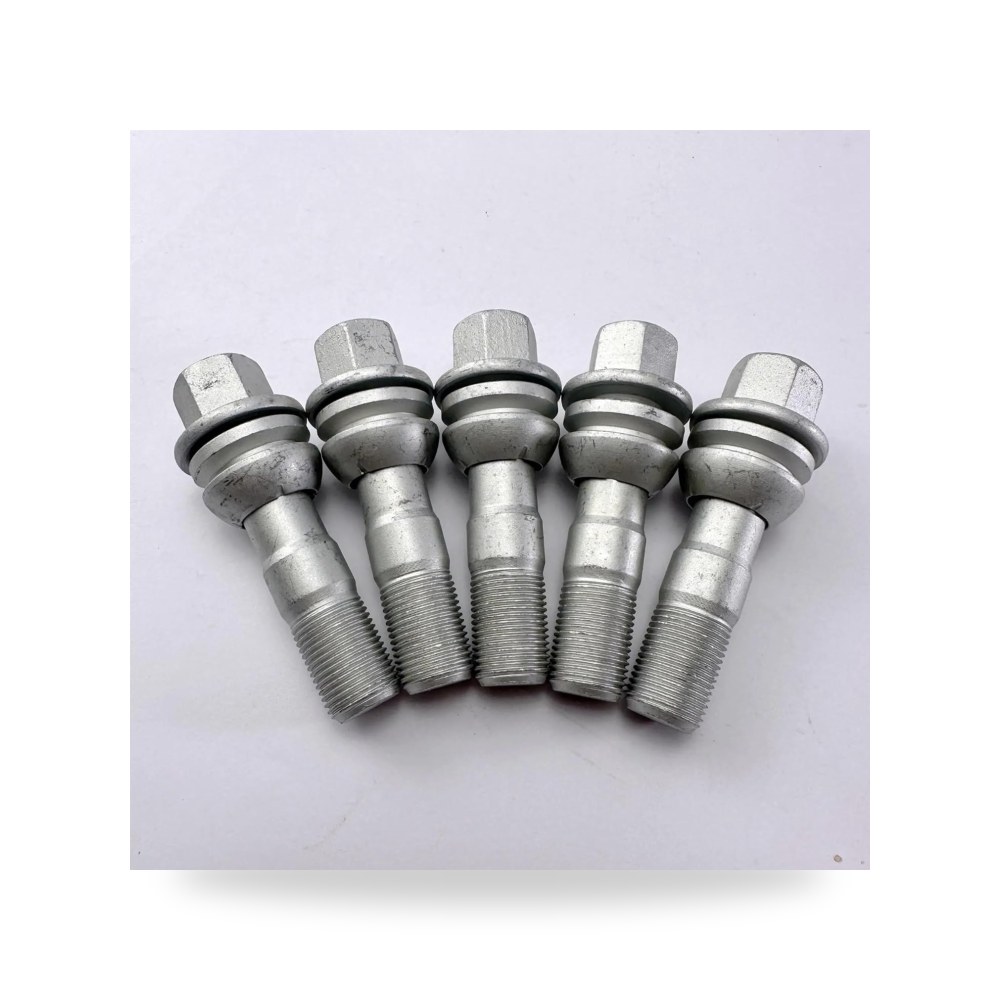 طقم مسامير وصواميل تثبيت جنوط وعجلات السيارات 5 pcs