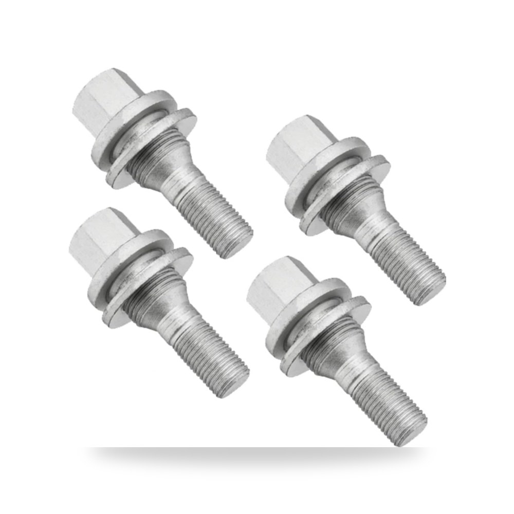 طقم مسامير وصواميل تثبيت جنوط وعجلات السيارات 4 Pcs موديل C4L