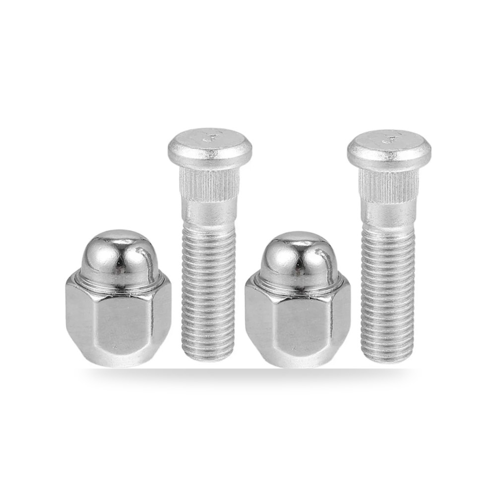 طقم مسامير وصواميل تثبيت جنوط وعجلات السيارات 4 pcs موديل 00-17