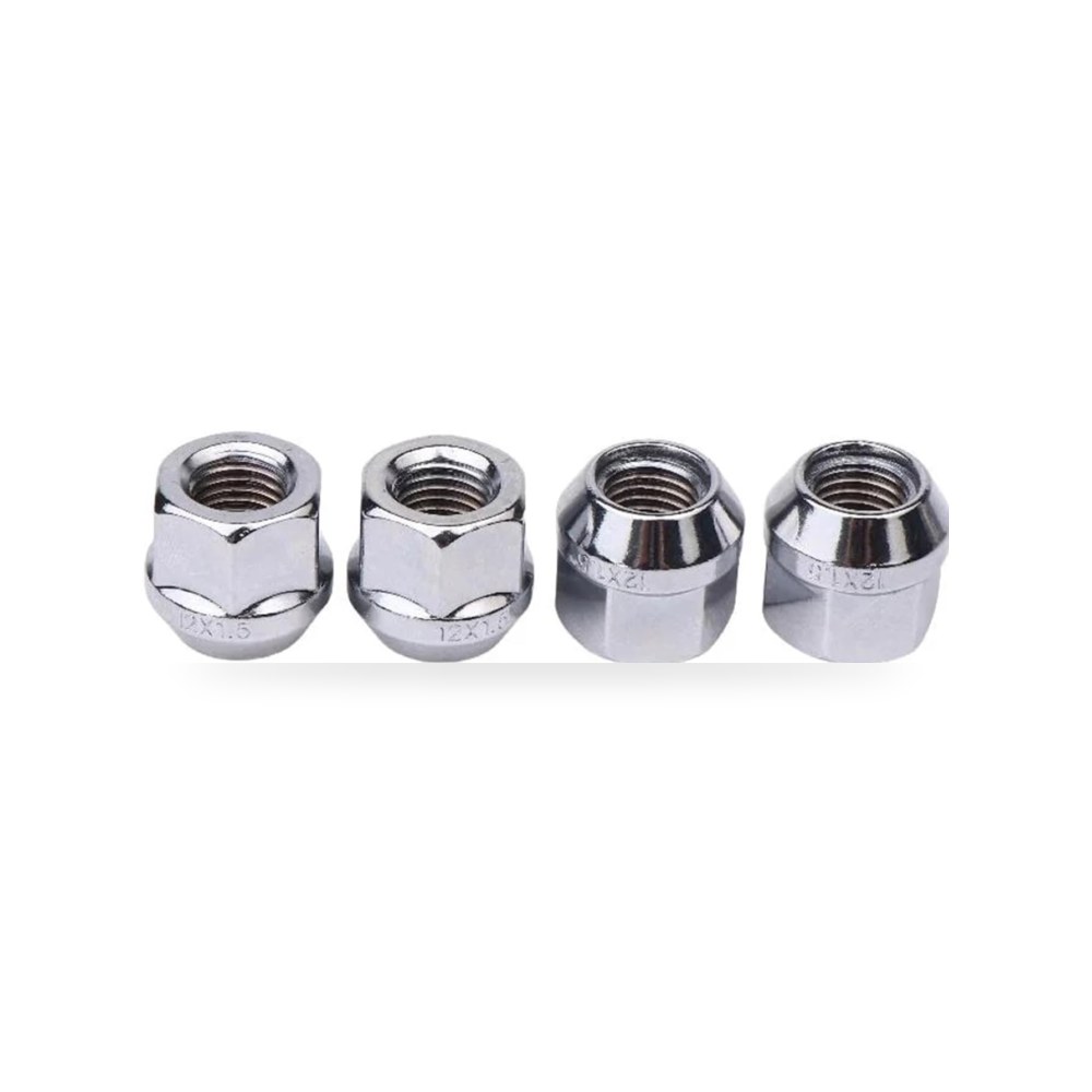 طقم مسامير وصواميل تثبيت جنوط وعجلات السيارات 4 pcs