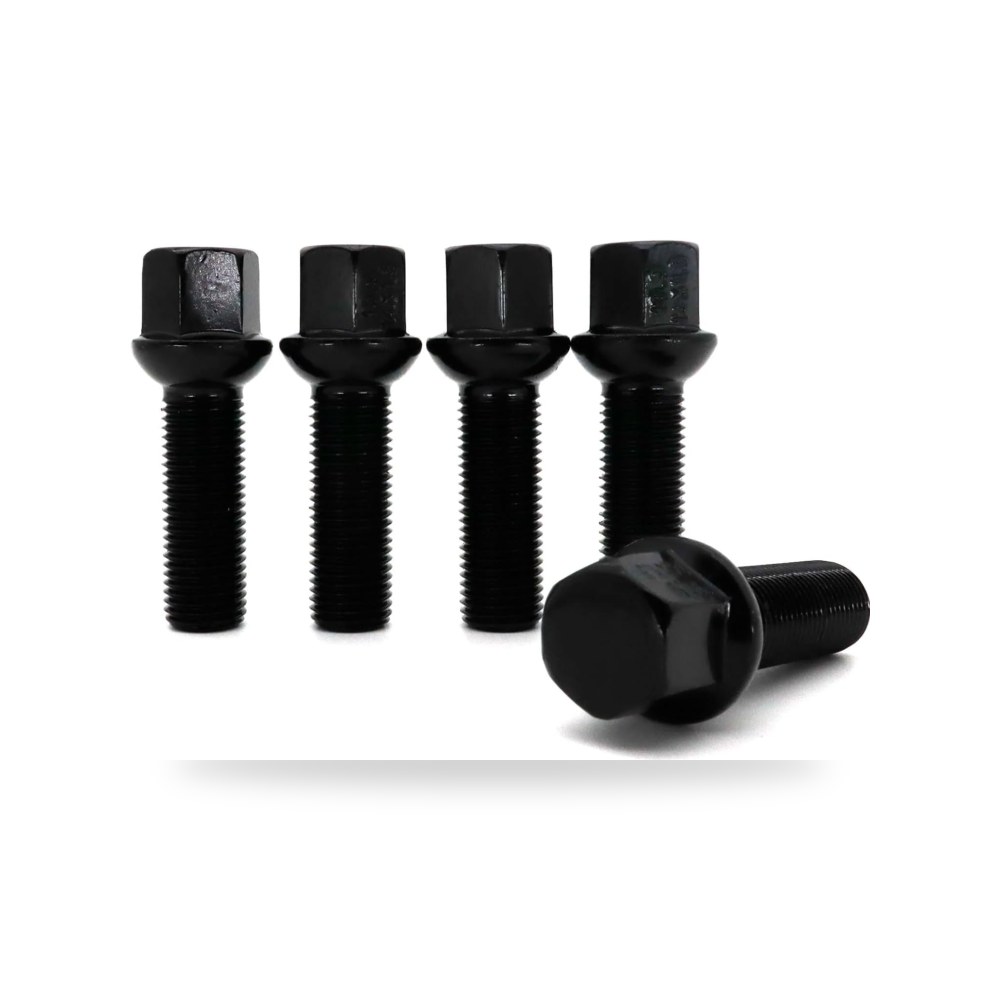 طقم مسامير وصواميل تثبيت جنوط وعجلات السيارات 5 PCS