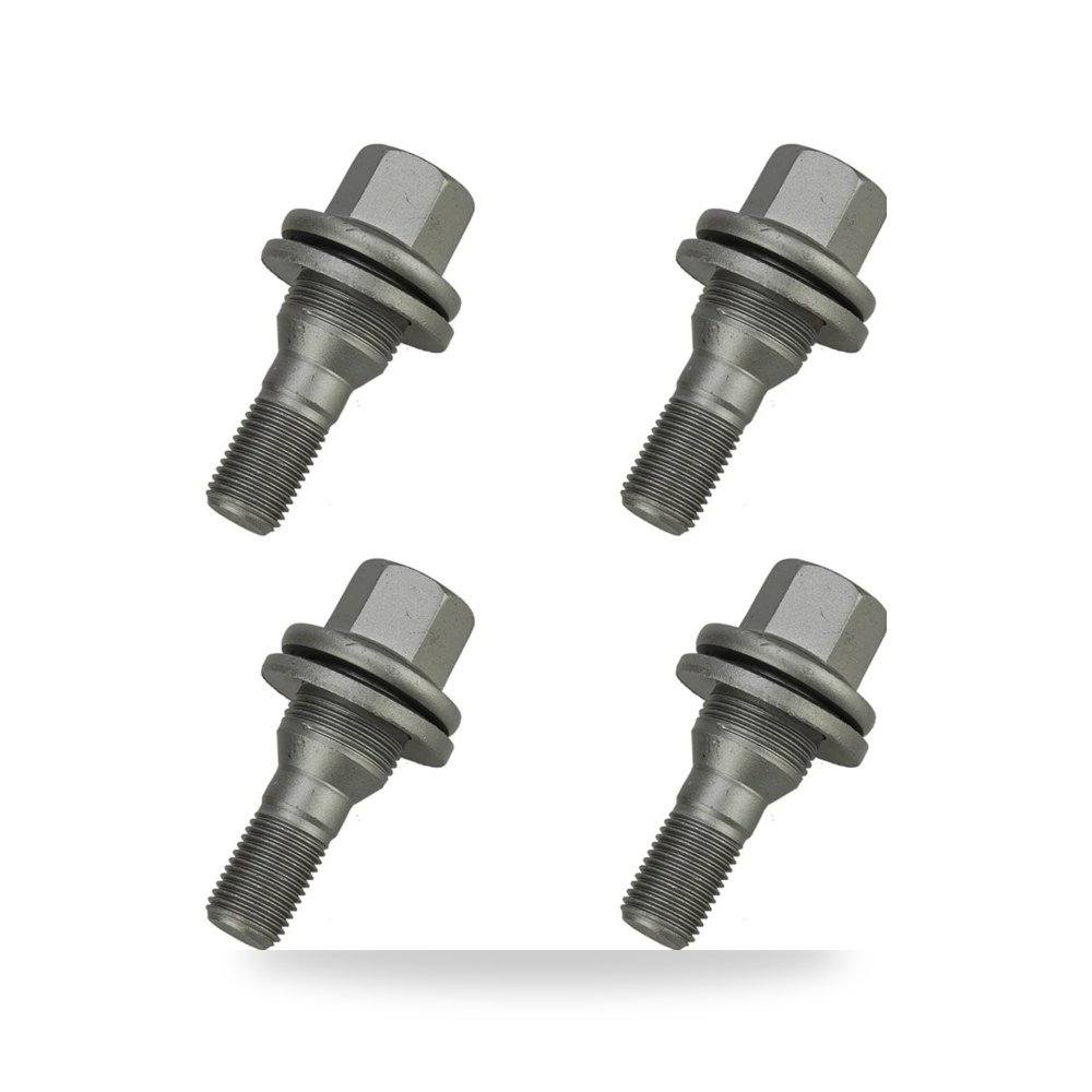 طقم مسامير وصواميل تثبيت جنوط وعجلات السيارات 4 Pcs