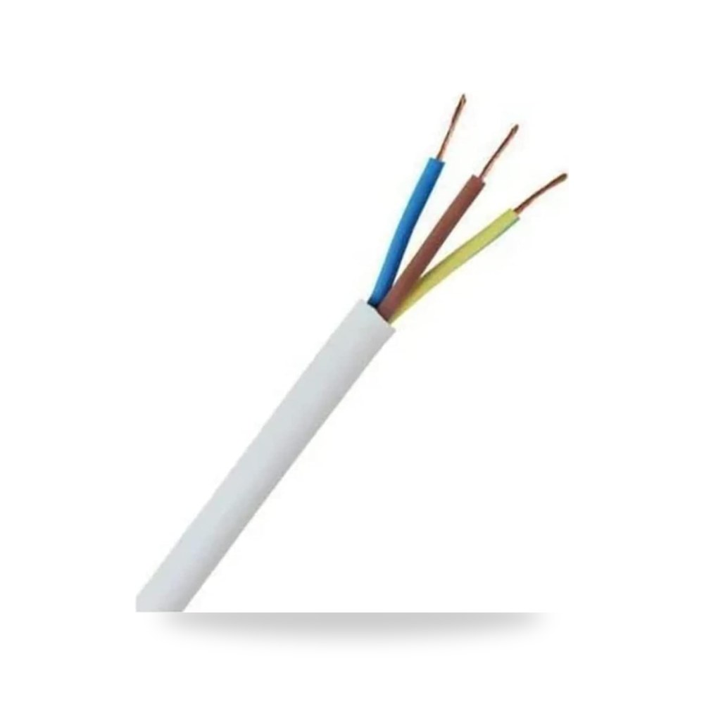 سلك طاقة كهربائي مرن من بلاستيك PVC، سلك تمديد 3 كور، سلك