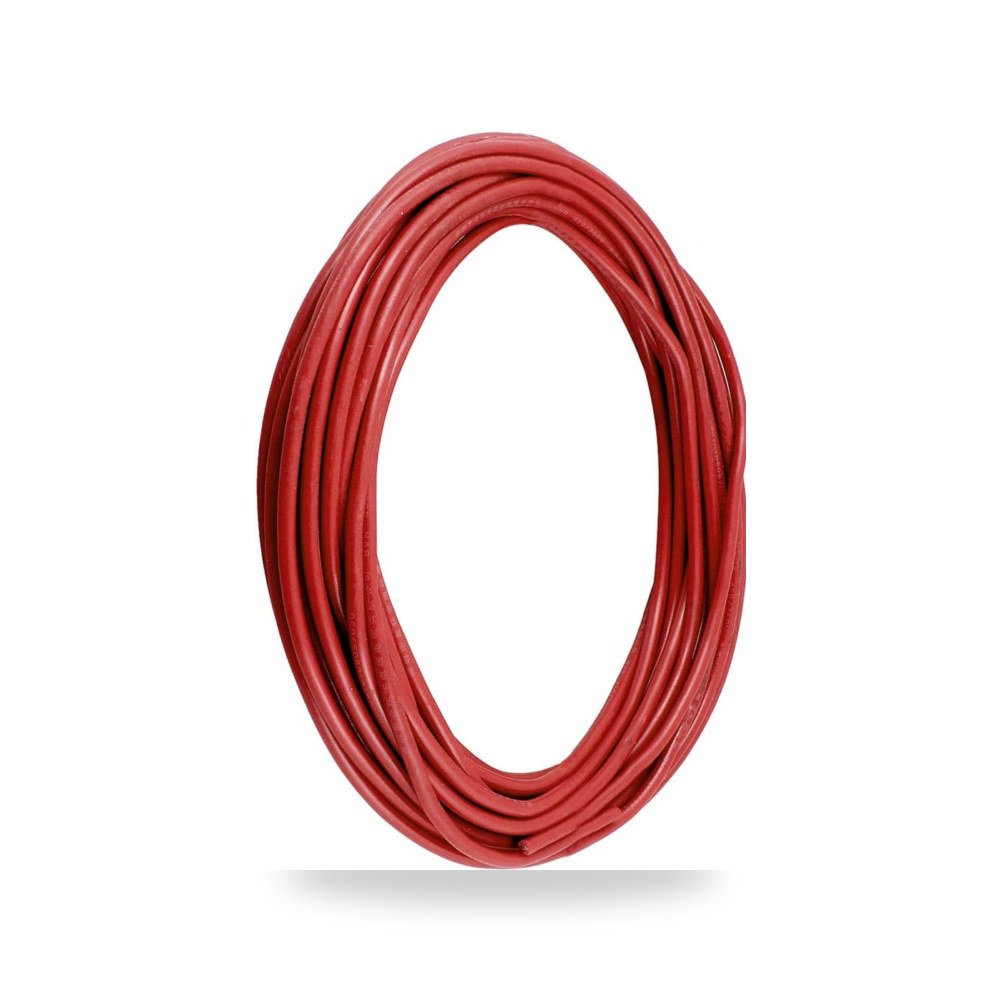 ايكسيت سلك كهربائي مرن موصل نحاسي مطلي ببلاستيك PVC 6 مم 2