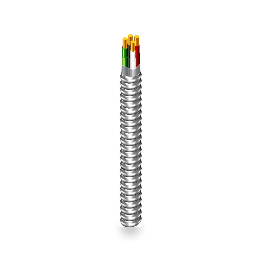 ويسبيل 50 قدم MC 8 - 3 نوع 8 AWG 3 موصلات معدنية مجدولة