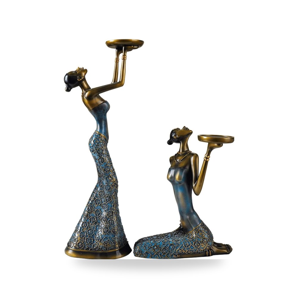 حامل شموع من zlw-shop عدد 2 من حاملات الشمع العصا ، قطع (كود: 715609)