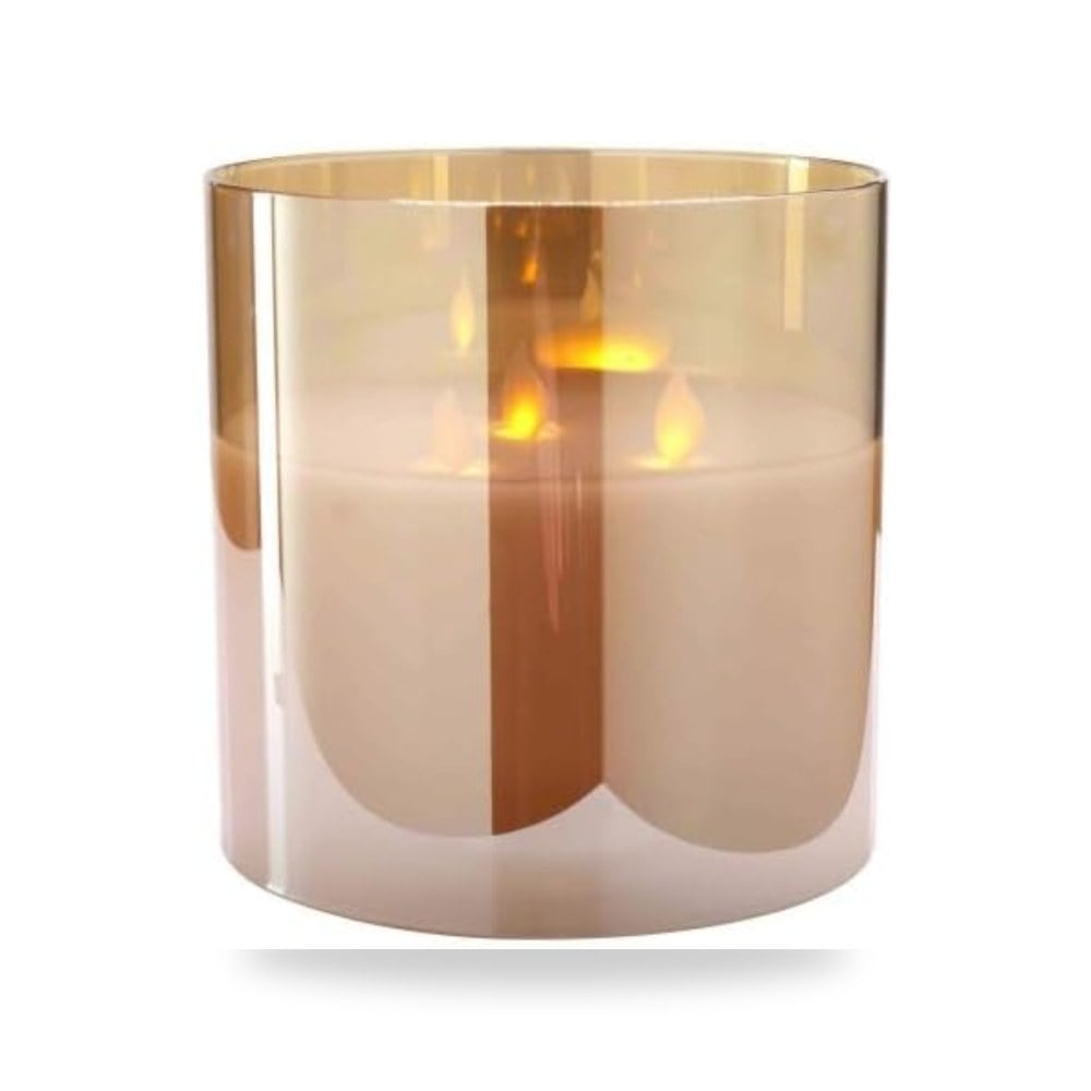 شمعة LED من Klocke للزينة مع مؤقت وجهاز تحكم K ocke Deko ationsbeda f موديل Three-Wick
