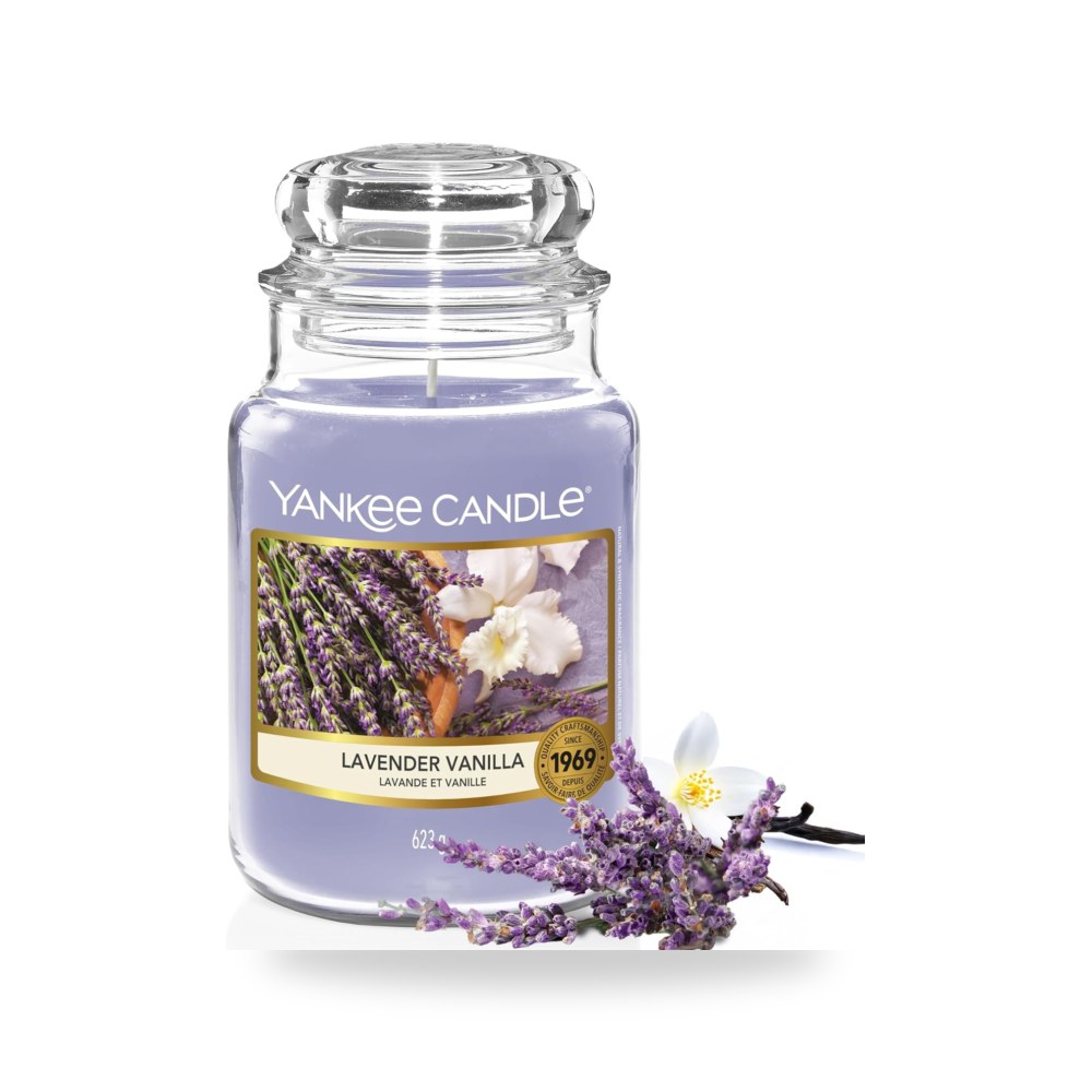 شمعة معطرة في زجاج (كبير) من يانكي كاندل، شمعة برائحة