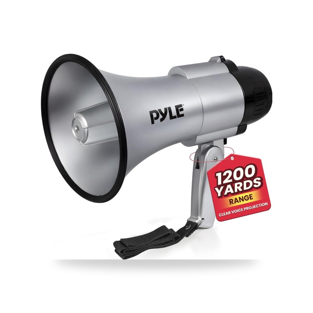 بطاريات مكبر صوت ميغافون محمول مع صفارة إنذار بايل موديل PMP33SL