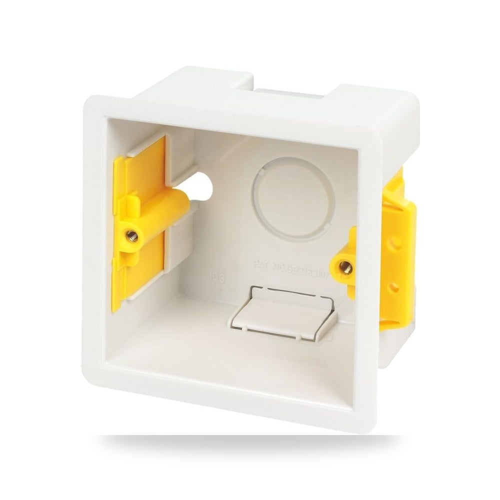 صندوق تثبيت سطحي Appleby Square 47 مم أبيض موديل Flush-Mounting