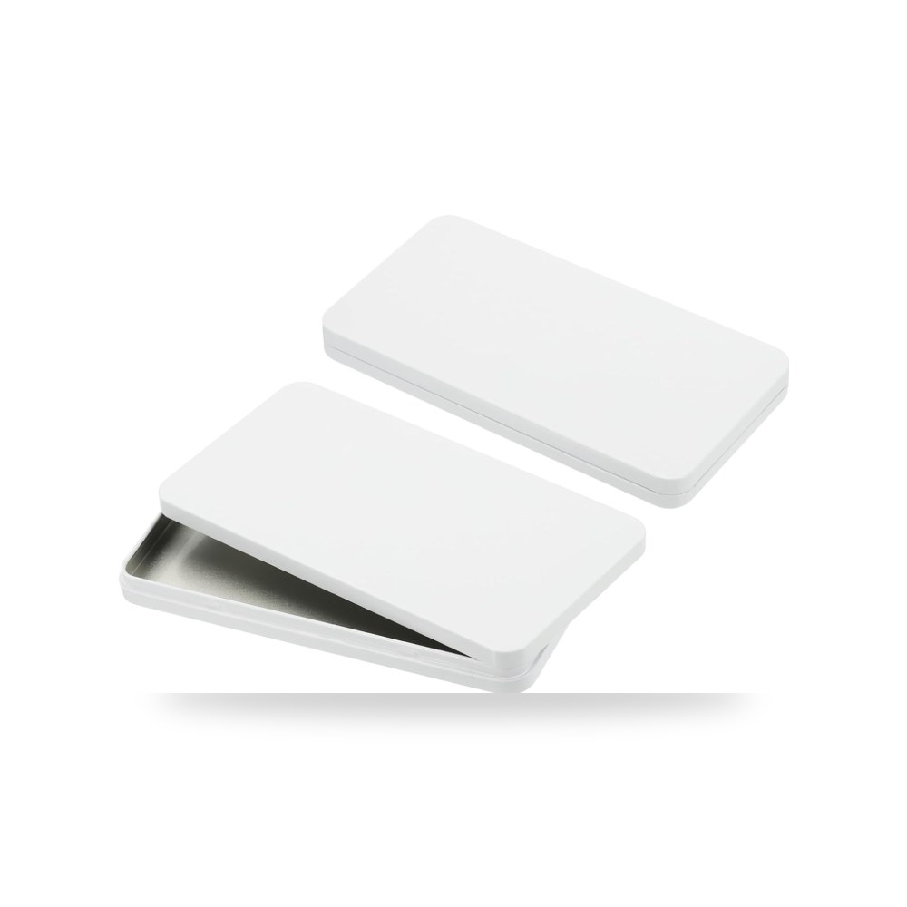 صناديق النقد معدن أبيض طقم قطعتين