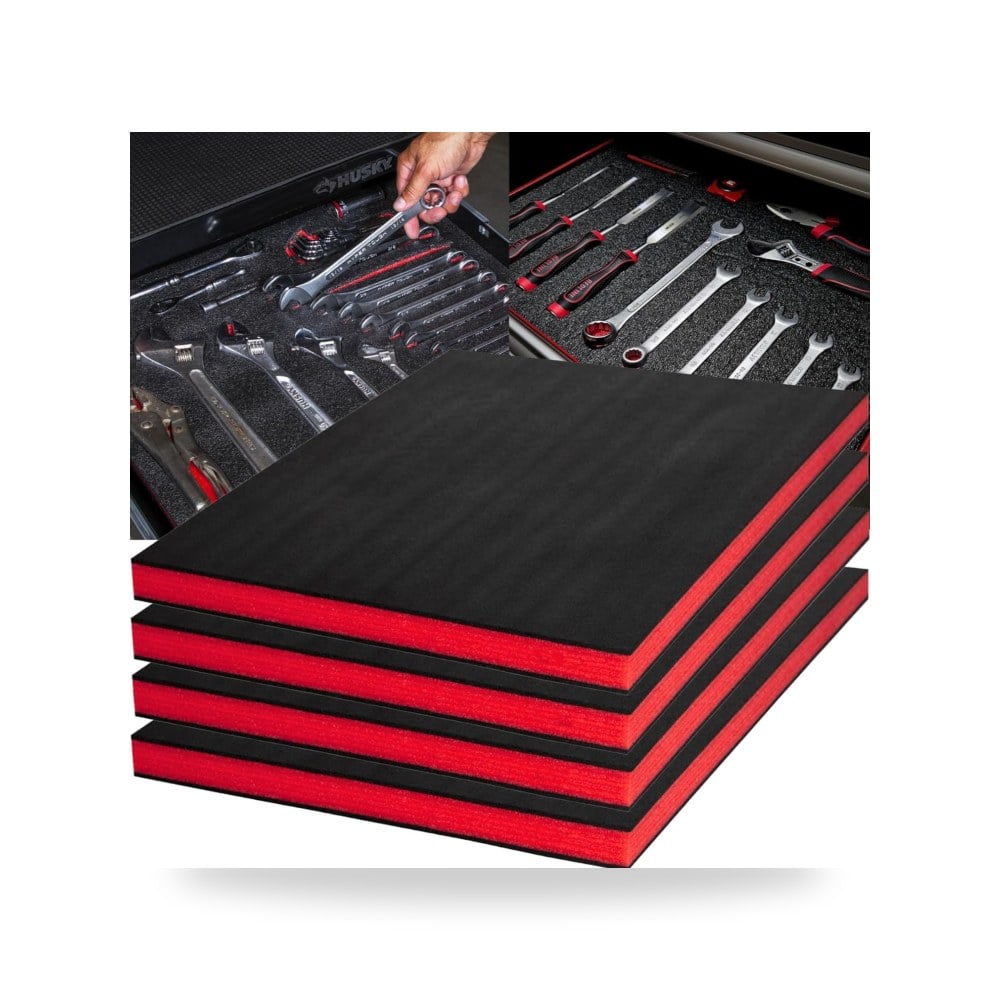 اوراق فوم لصندوق الادوات، 16 × 12 × 1.5 انش (40 × (4 قطعة)