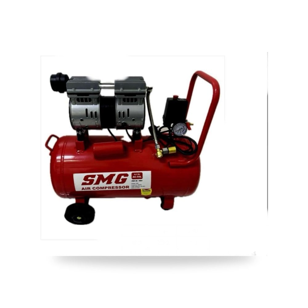 ضاغط هواء smg بجهد 220-240 فولت وقوة 2 حصان مع عجلة ومقبض فياك