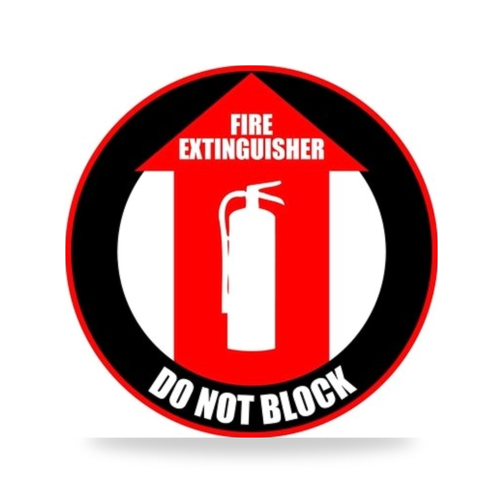 لافتة ارضية مضادة للانزلاق بعبارة Fire Extinguisher Do Not 5 اس سبلايز