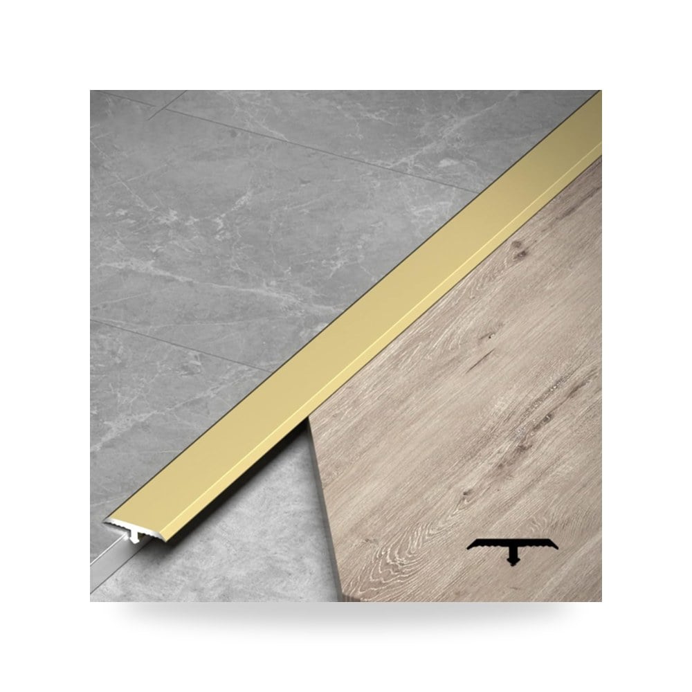 شريط عتبة على شكل حرف T على شكل حرف T، شريط عتبة من الالومنيوم لحواف السجاد
