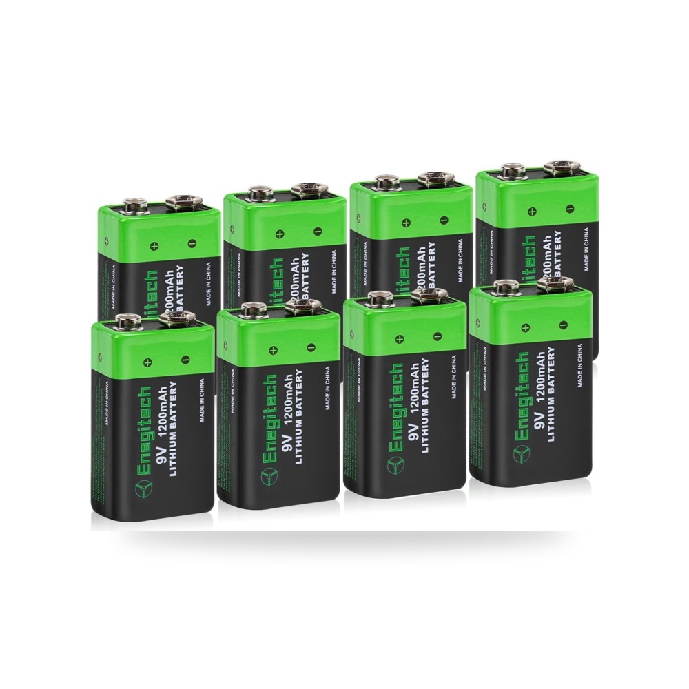 انجيتك بطارية ليثيوم 9 فولت، بطارية 9 فولت 1200mAh غير