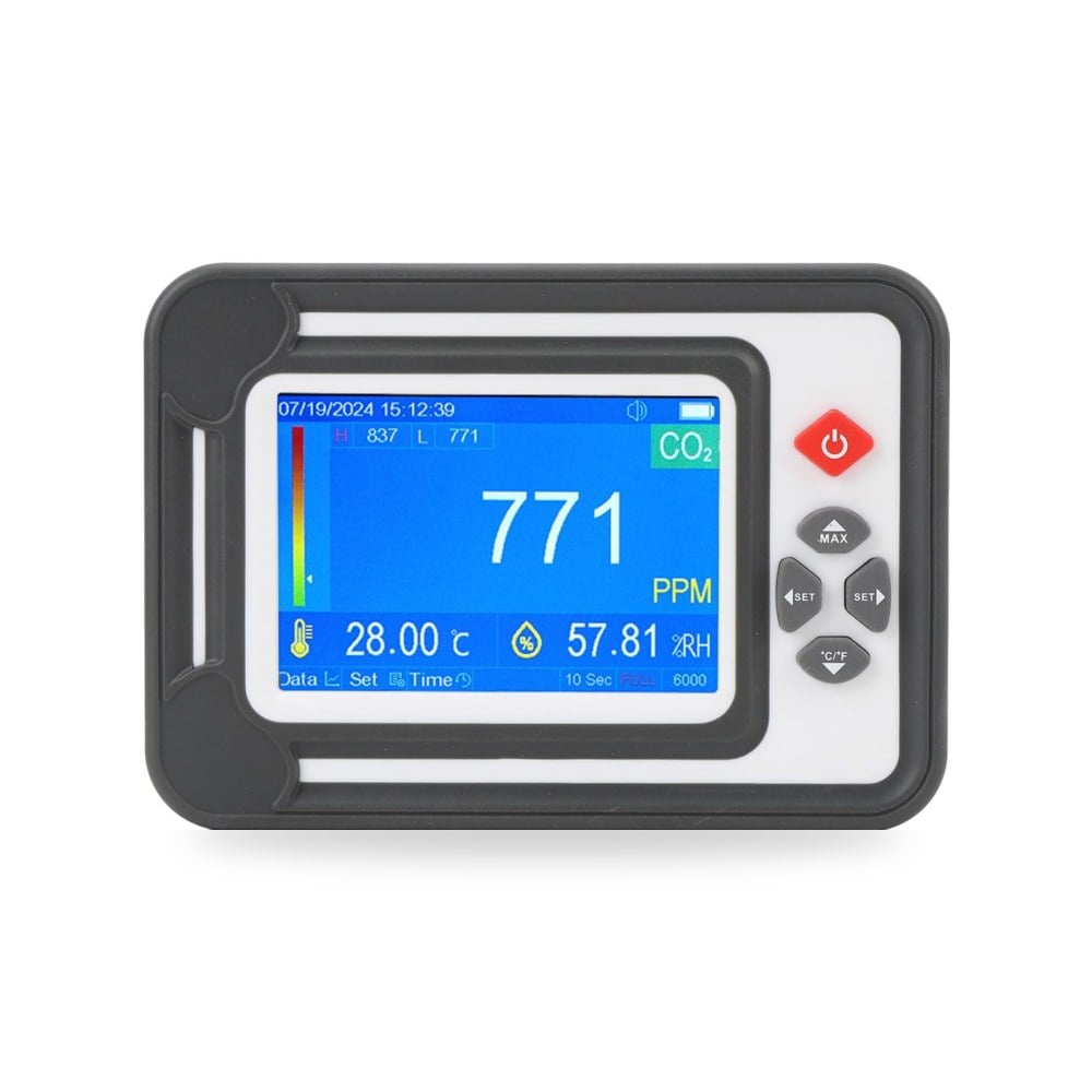 مقياس ثاني اكسيد الكربون بشاشة TFT LCD مقاس 3.5 انش عالي