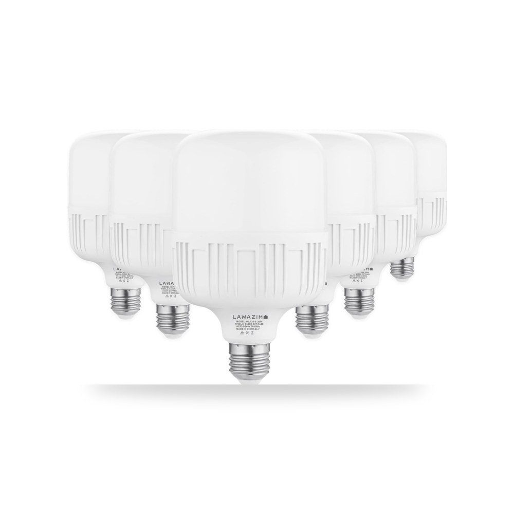 مصباح LED بقدرة 20 واط T100 E27 وضوء نهاري 6500 كلفن، مصباح لوازم