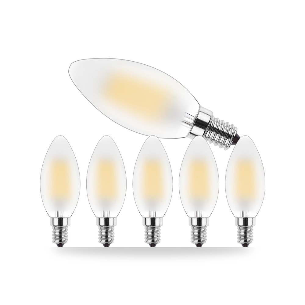 سيوسى 6 عبوات E14 مصباح LED عتيق قابل للتعتيم 4 واط