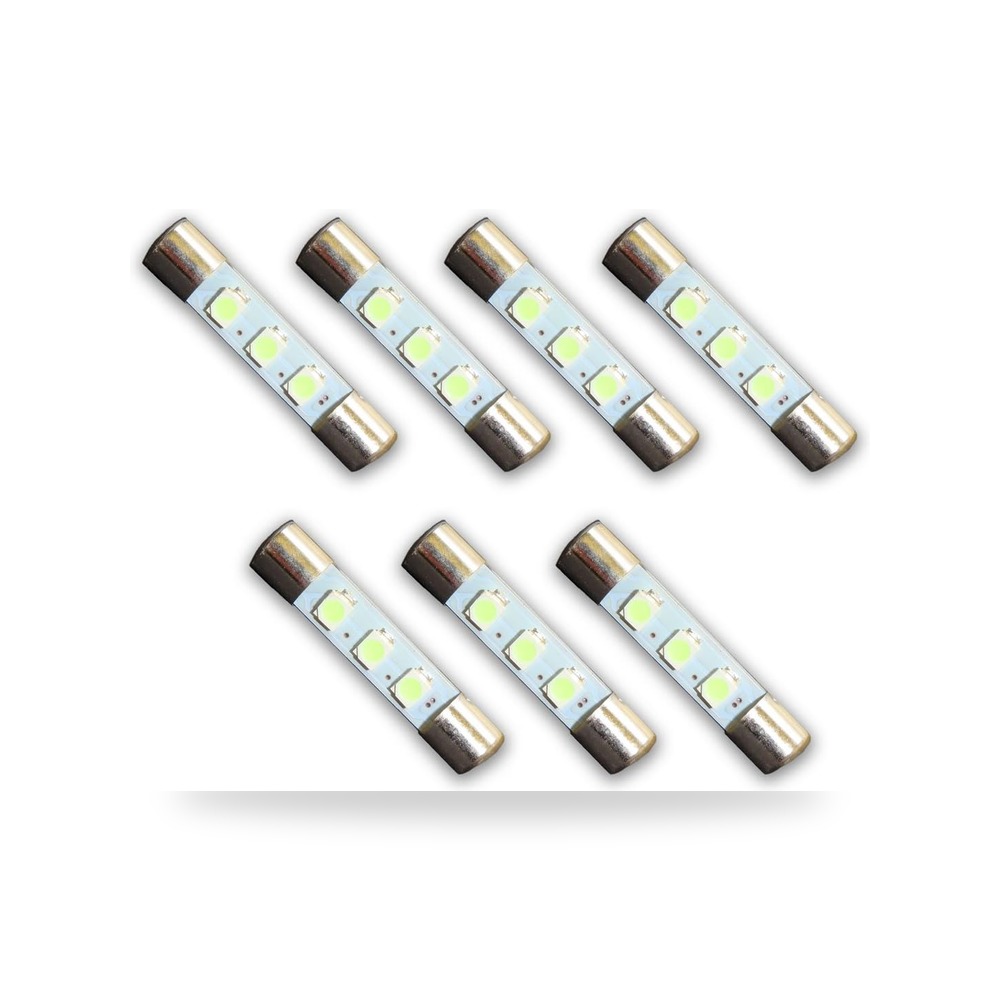 مكبر صوت سبرينغفيلد 7 مصابيح LED زرقاء باردة 8 فولت مصابيح