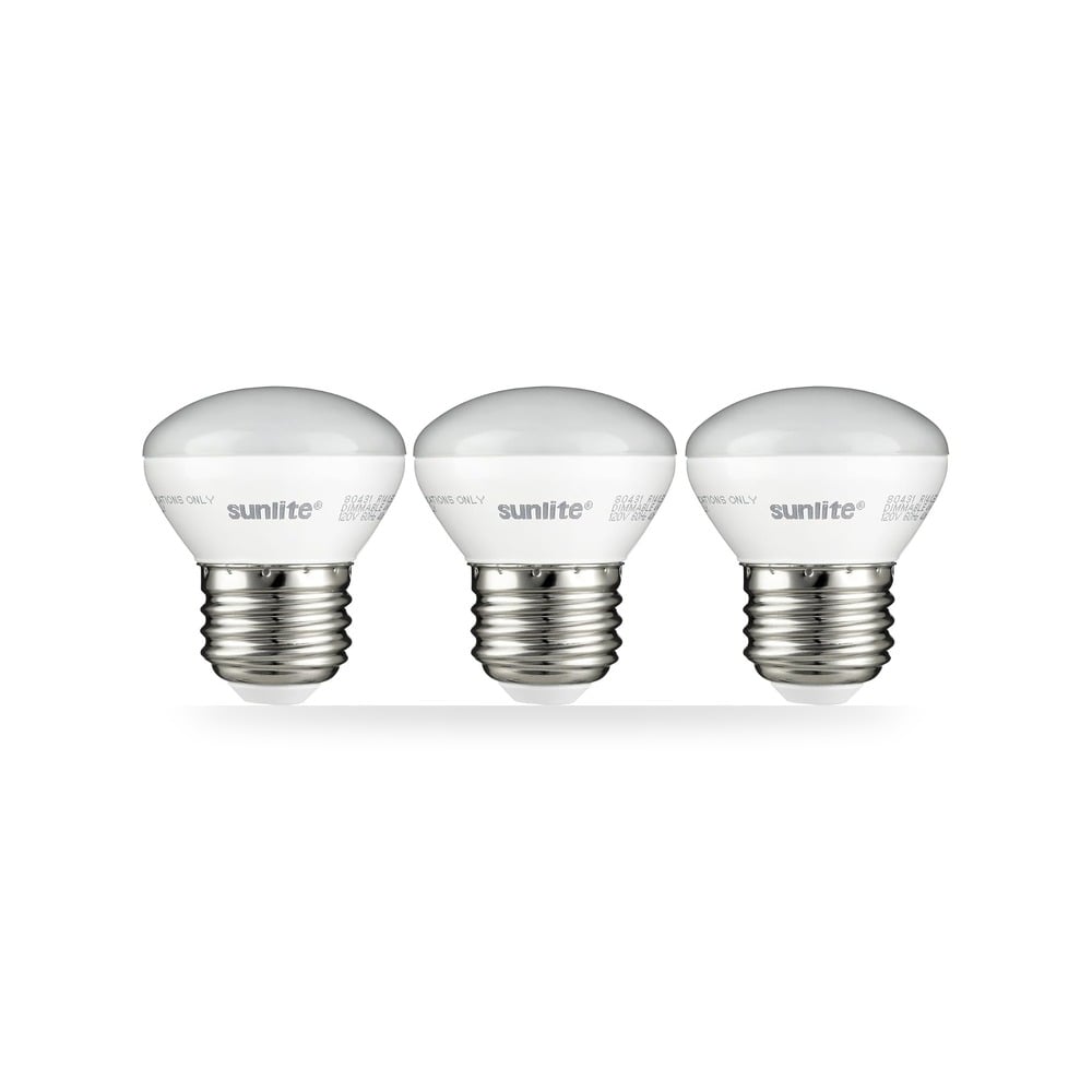 سن لايت R14 - LED - E26 - 4W - D - 27K - 3PK 2700K LED R14 مصباح عاكس