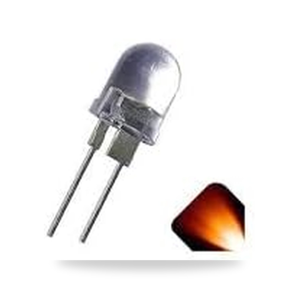 مصباح LED برتقالي 10 مم متوفر لدى ريمكو