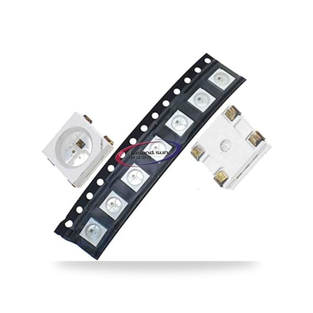 5050 اس ام دي LED ضوء ابيض عالي السطوع احمر اخضر (50 قطعة)