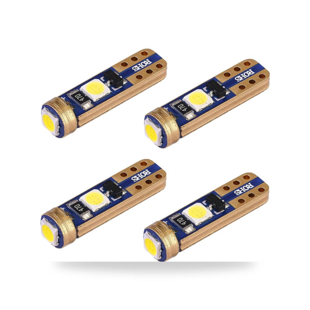 الا لايتنينج 4 مصابيح LED فائقة السطوع 3030 3-SMD T5 مقياس