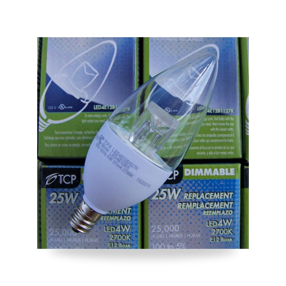 (علبة من 6) مصباح TCP LED4E12B1127K 4 وات LED E12 قاعدة