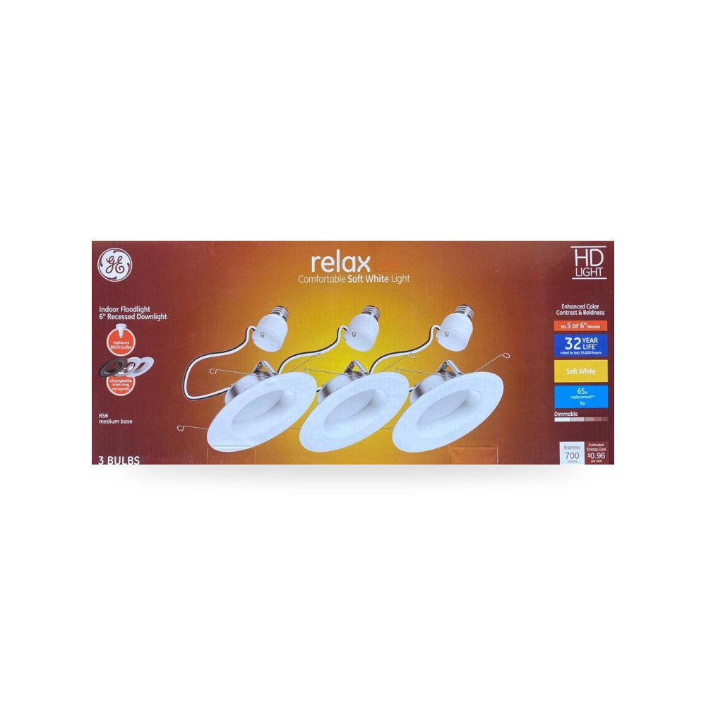 (3 لمبات) مصابيح اضاءة LED ريلاكس اتش دي 47697 من لايتينج