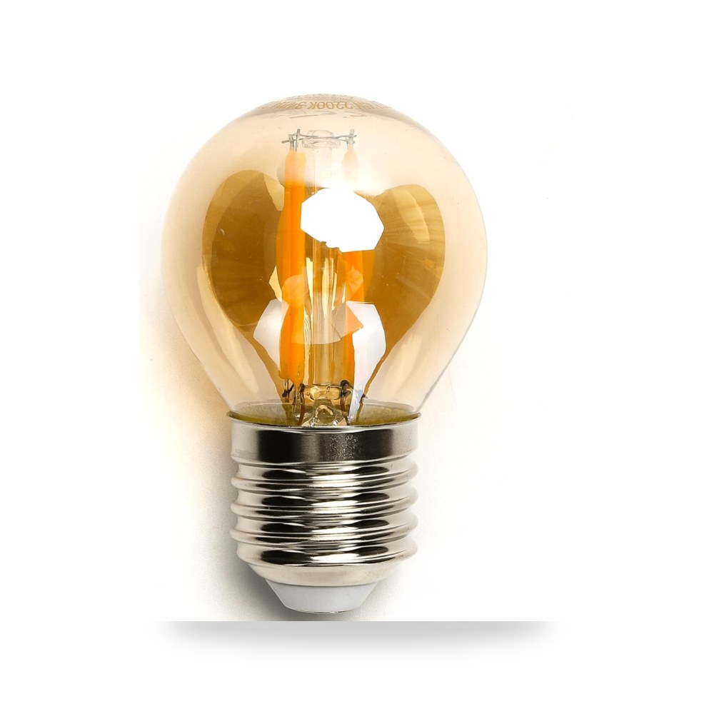 مصباح LED من جلوستر G45 E27 بقدرة 4 واط بتصميم عتيق موفر