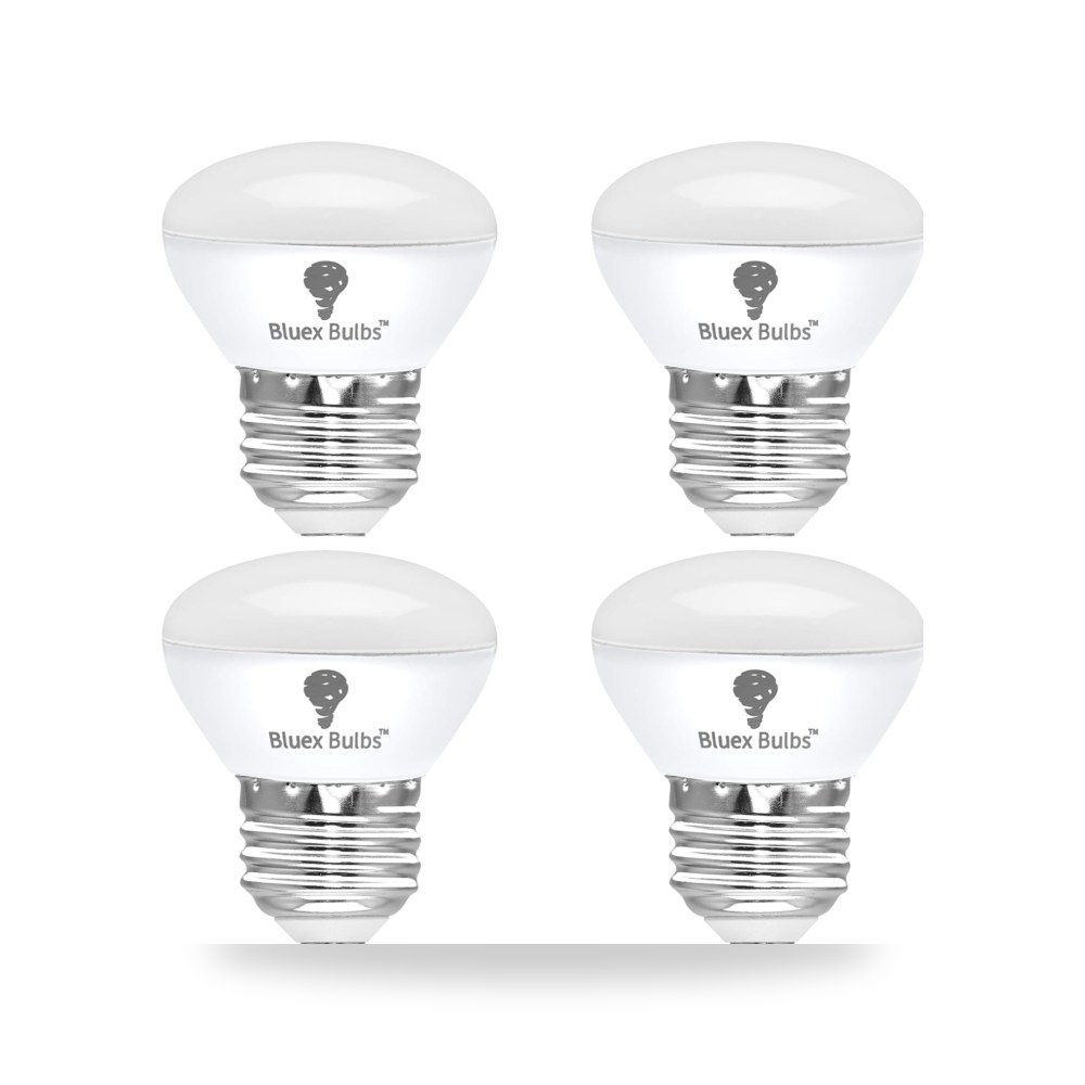 4 عبوات من مصابيح LED R14 4 واط بقاعدة E26 صغيرة عاكسة