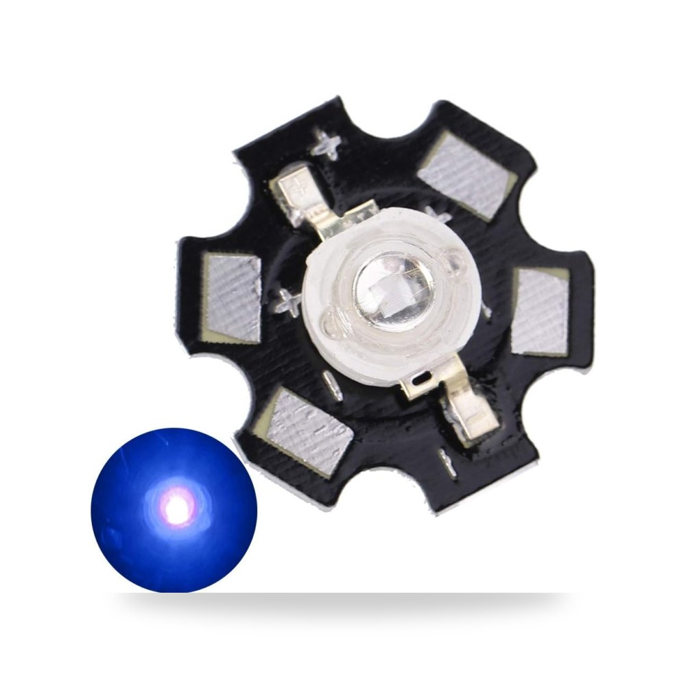 رقائق LED بالاشعة فوق البنفسجية 3 واط 25 قطعة 395-400