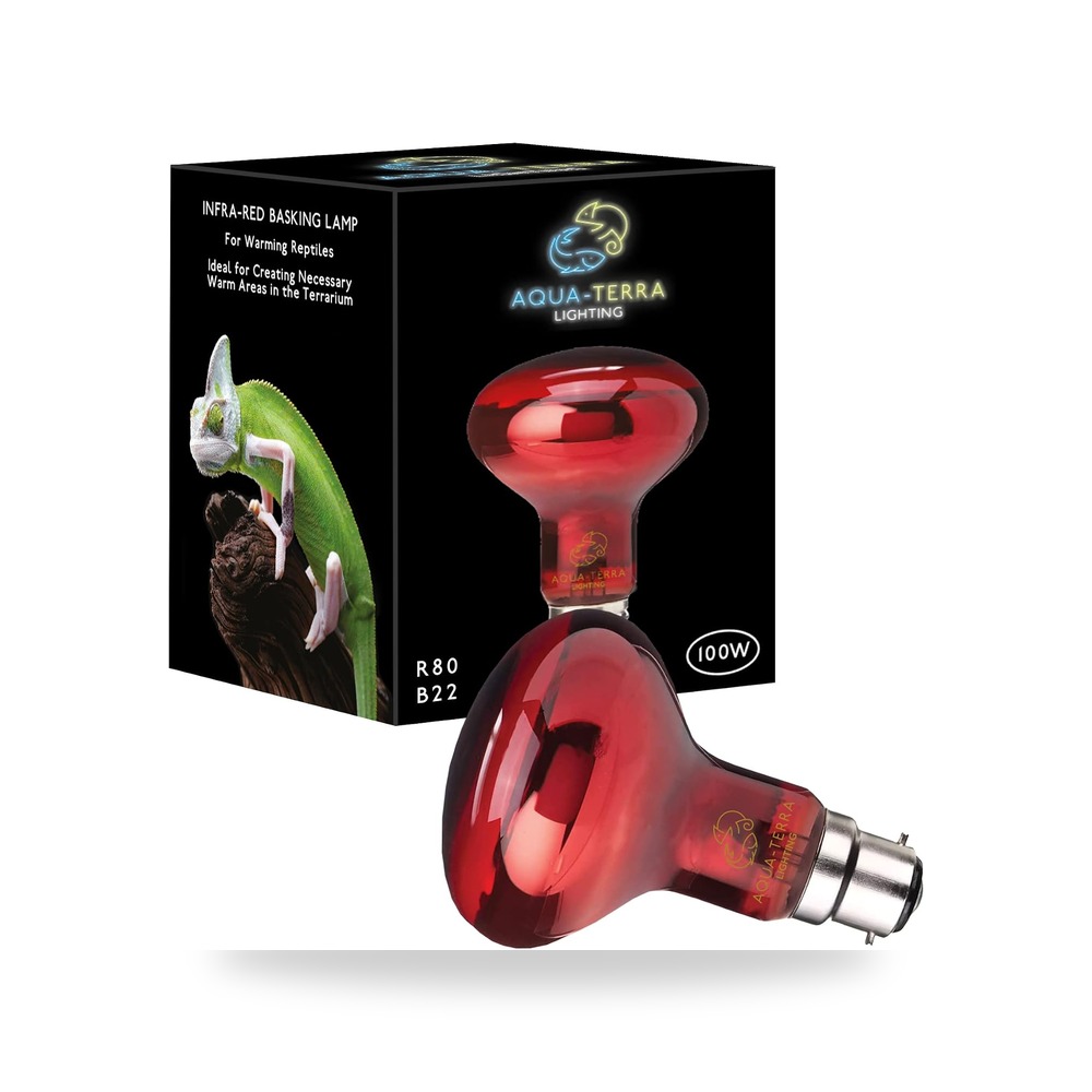 مصباح تسخين بالاشعة تحت الحمراء بقوة 100 واط للزواحف Aqua-Te a Lighting